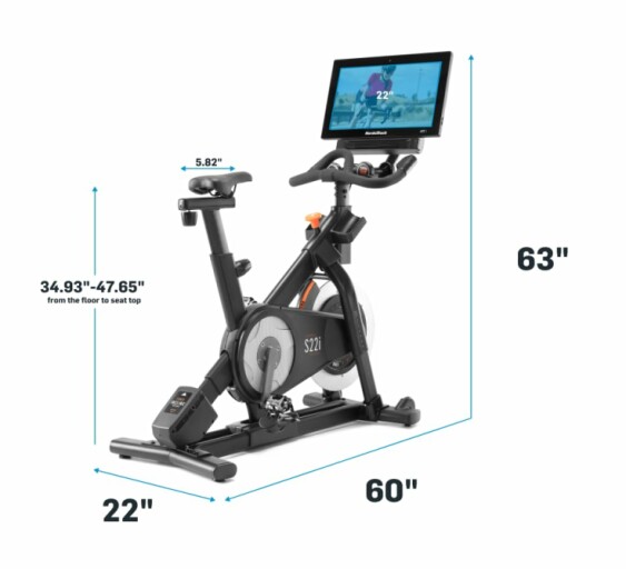 Nordictrack Commercial Studio Cycle with its sleek and modern design.