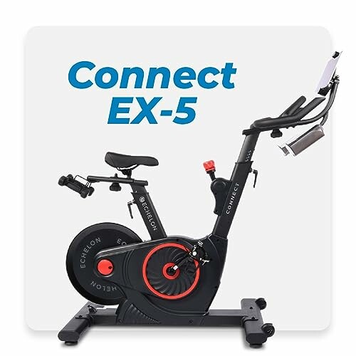 Echelon Connect EX-5 exercise bike with tablet holder