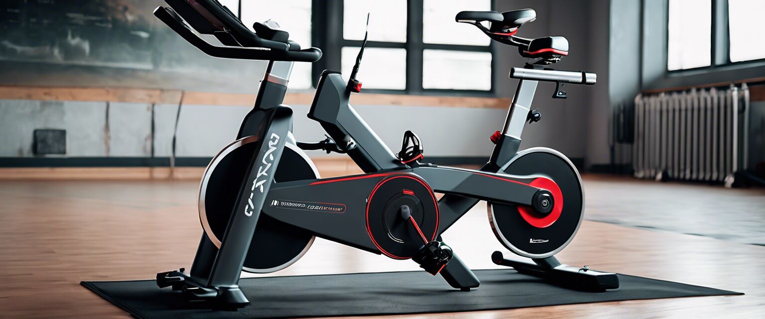 Spin bike with connectivity features